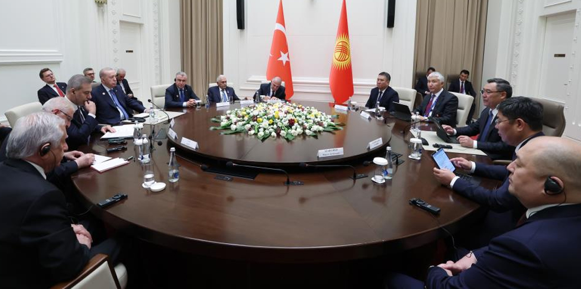 Erdoğan, Kırgız mevkidaşı Caparov ile görüştü