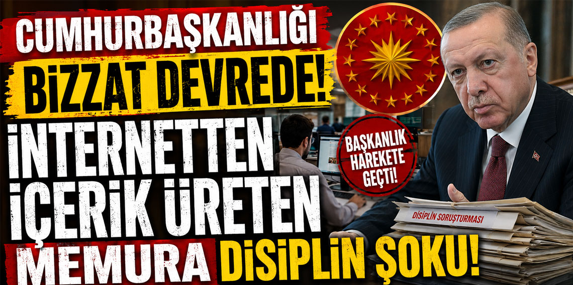 Cumhurbaşkanlığı bizzat devrede! İnternetten içerik üreten memura disiplin şoku
