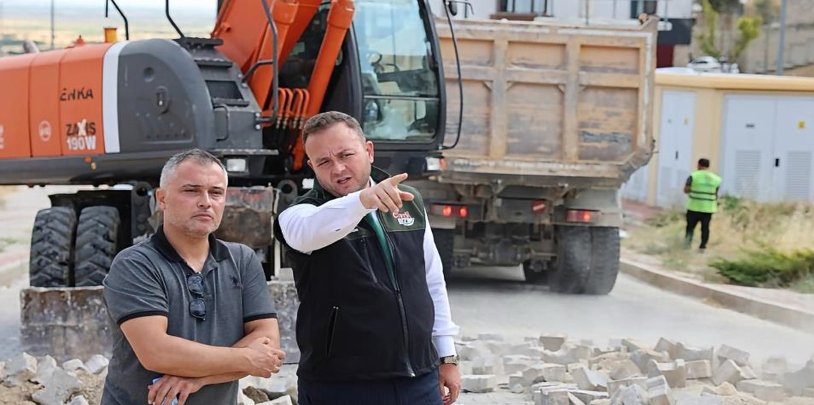 Çivril TOKİ’ye konforlu ulaşım için ilk adım