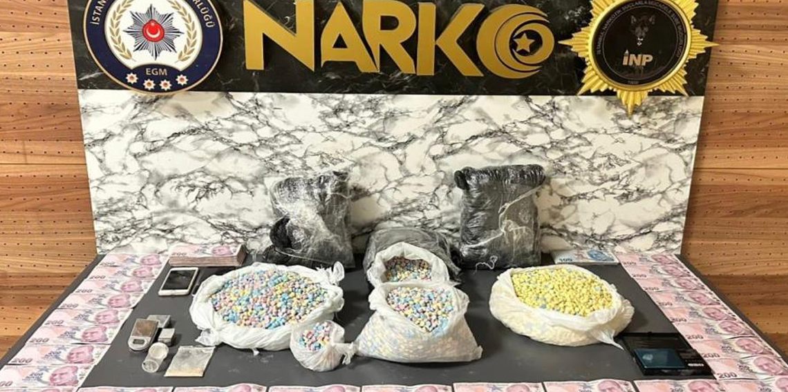 İstanbul'da uyuşturucu operasyonu: 72 bin hap ele geçirildi