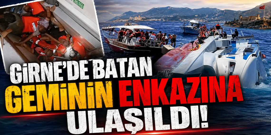 Girne'de batan geminin enkazına ulaşıldı