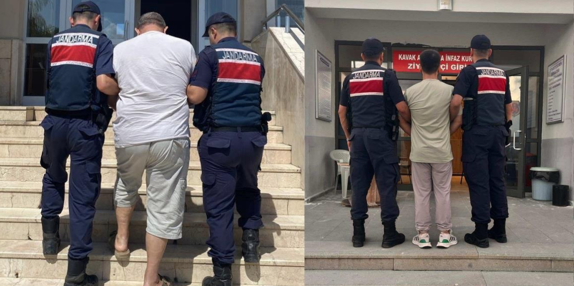 Samsun'da aranan iki hükümlü, jandarmaya yakalandı
