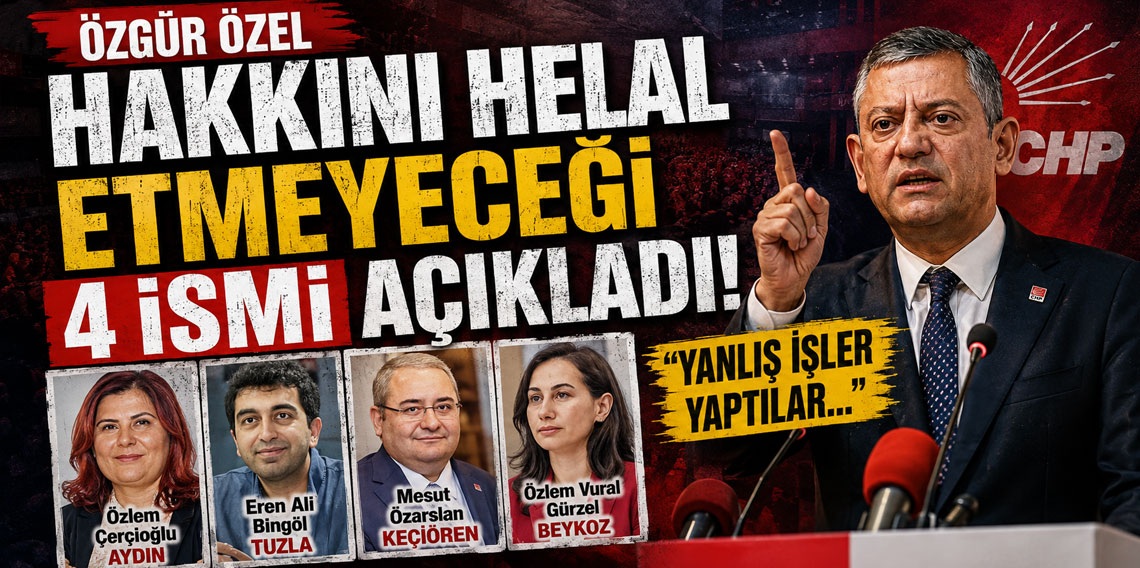 Özgür Özel hakkını helal etmeyeceği 4 ismi açıkladı: ''Yanlış işler yaptılar...''