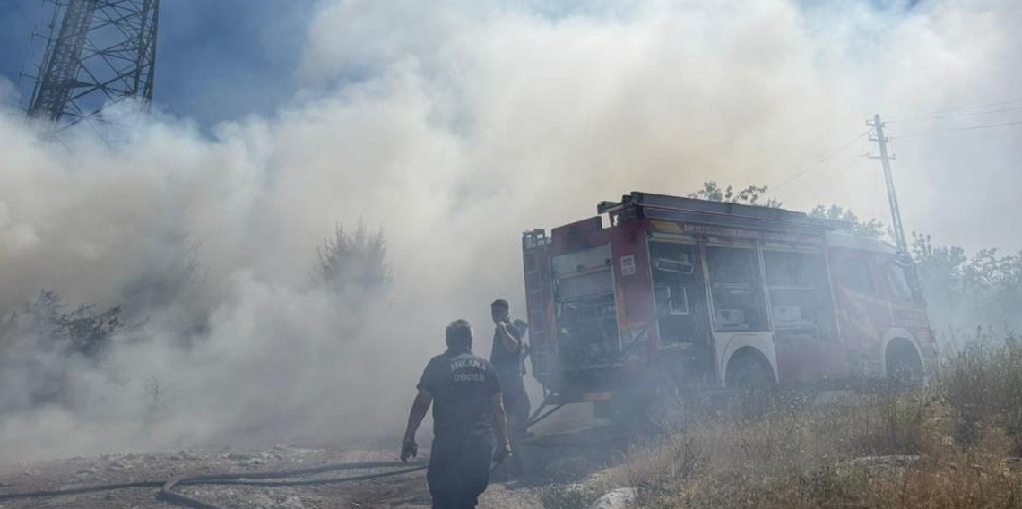 Ankara’da arazide çıkan yangın kontrol altına alındı