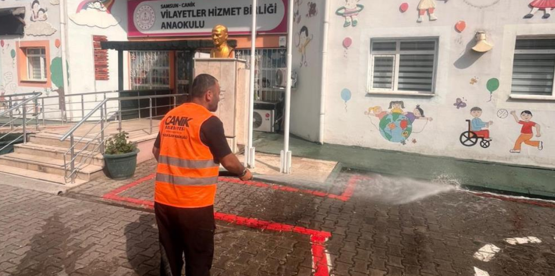 Canik'te okullar yeni eğitim yılına hazırlanıyor