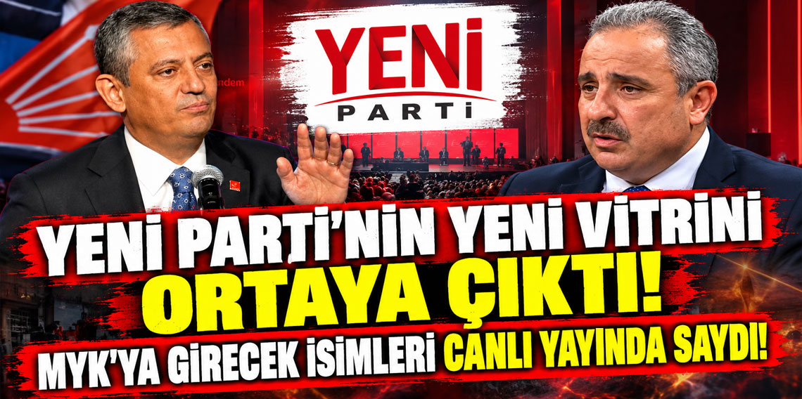 Yeni Parti’nin yeni vitrini ortaya çıktı! MYK'ya girecek isimleri canlı yayında saydı