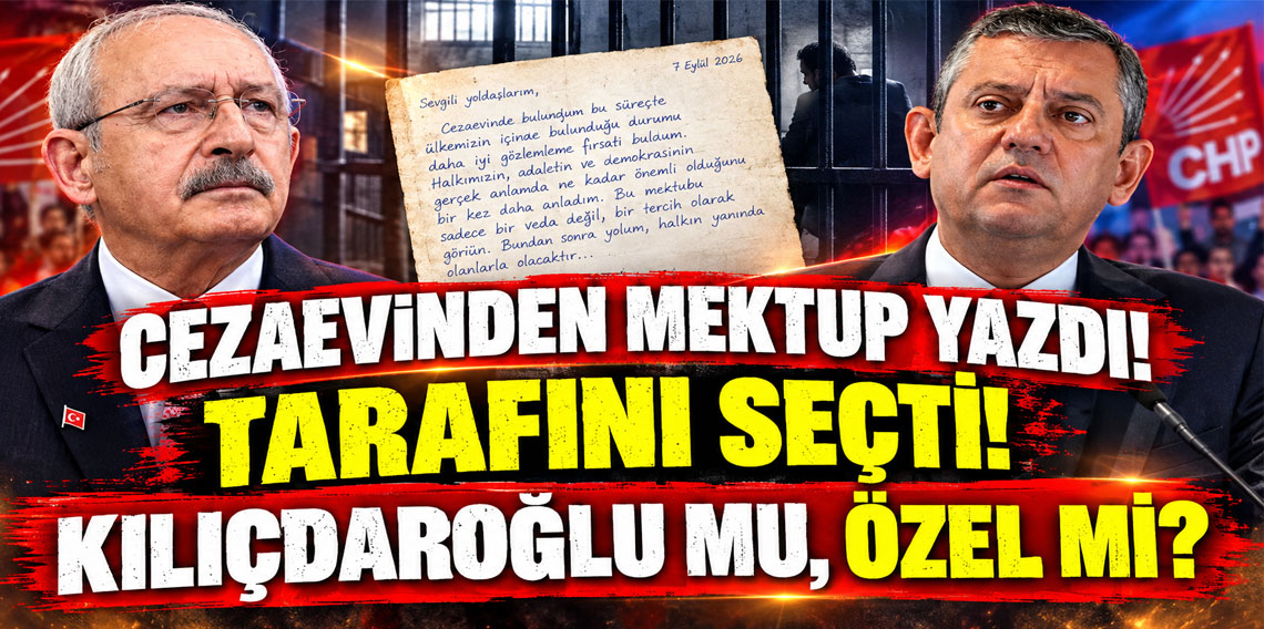 Muhittin Böcek cezaevinden mektup yazdı, tarafını seçti! Kılıçdaroğlu mu Özel mi?