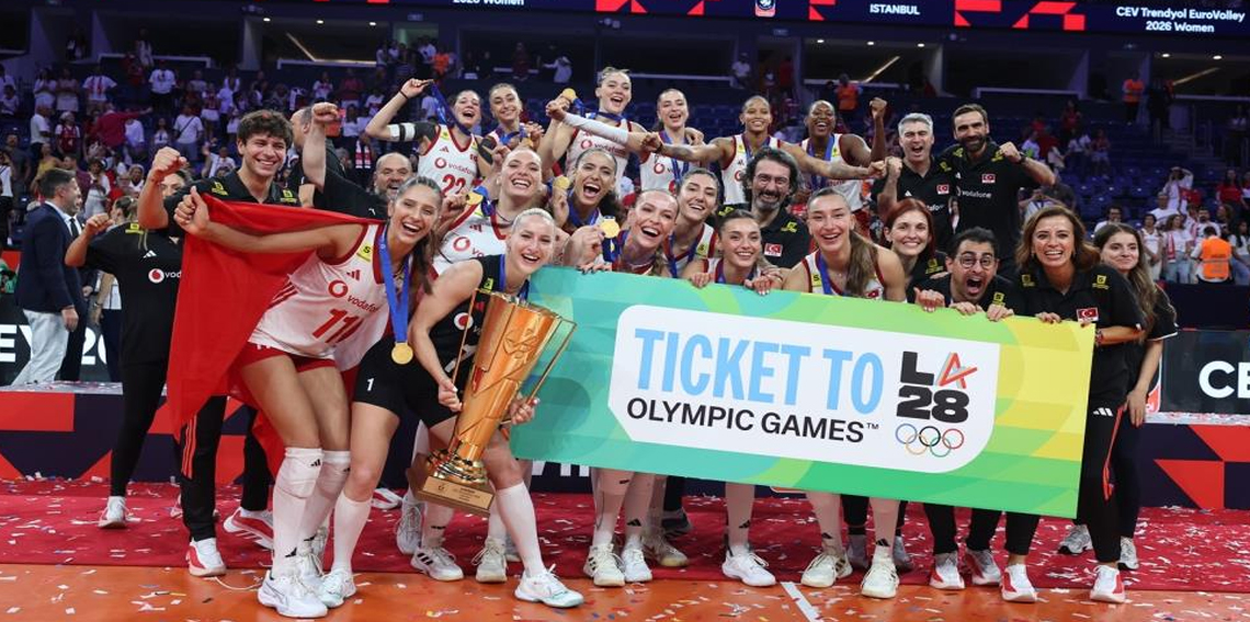 A Milli Kadın Voleybol Takımı, Los Angeles 2028 Olimpiyat Oyunları biletini aldı