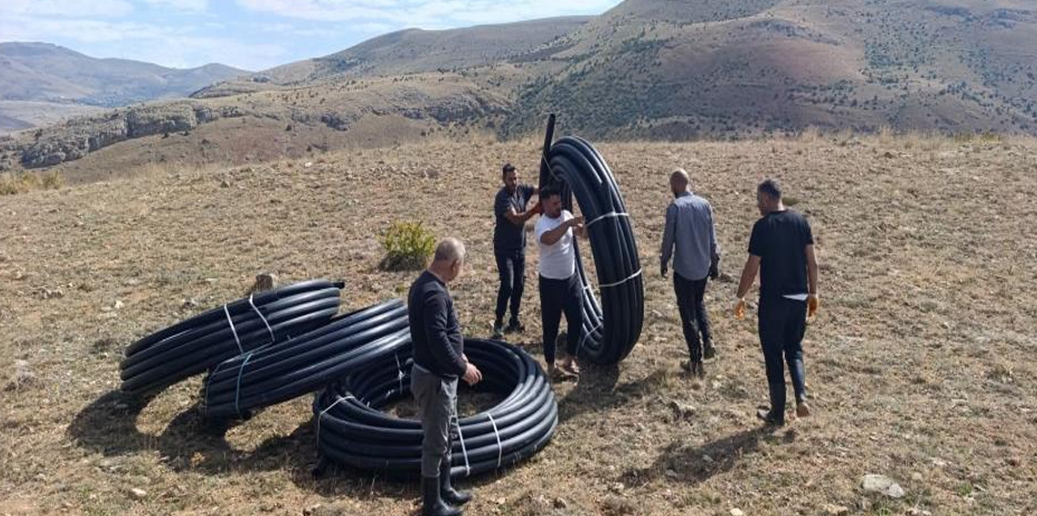 Bayburt’ta içme suyu sorununa köylülerden imece usulü çözüm