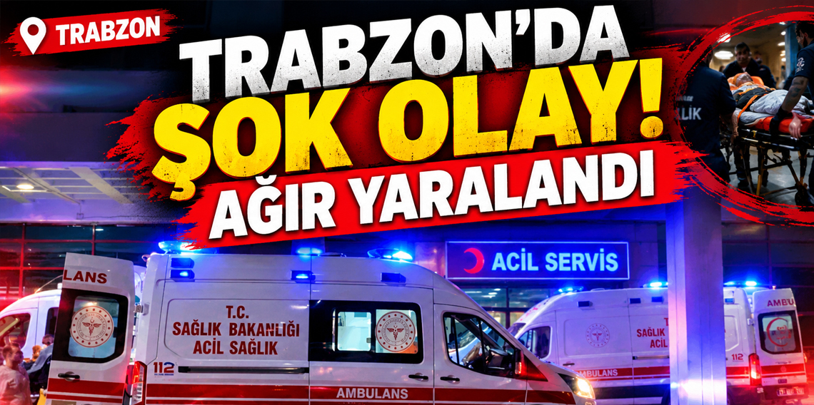 Trabzon'da Şok Olay! Çatıdan başına düşen sacla ağır yaralandı