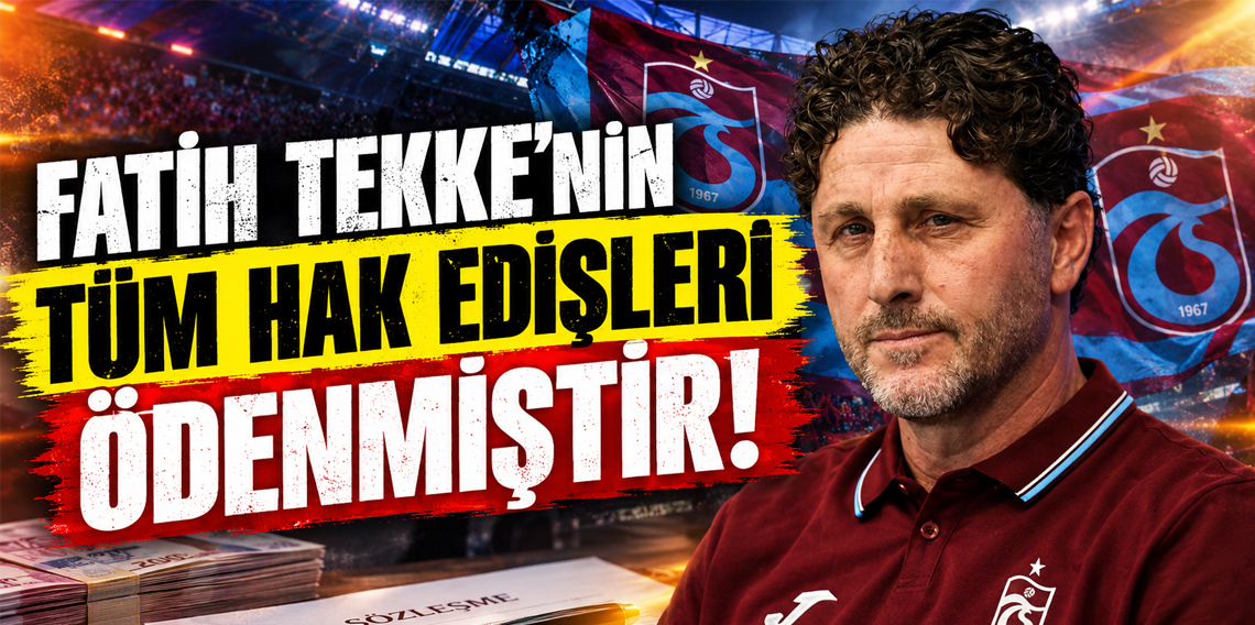 Trabzonspor'dan Fatih Tekke Açıklaması!