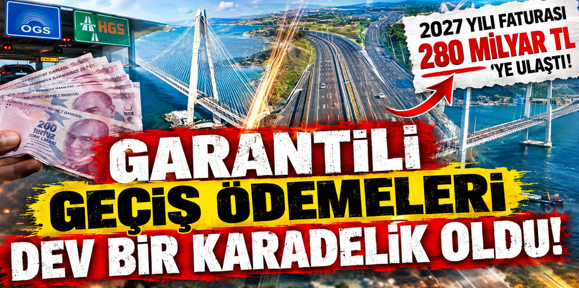 Garantili geçiş ödemeleri dev bir karadelik oldu: 2027 yılı faturası 280 Milyar TL’ye ulaştı!