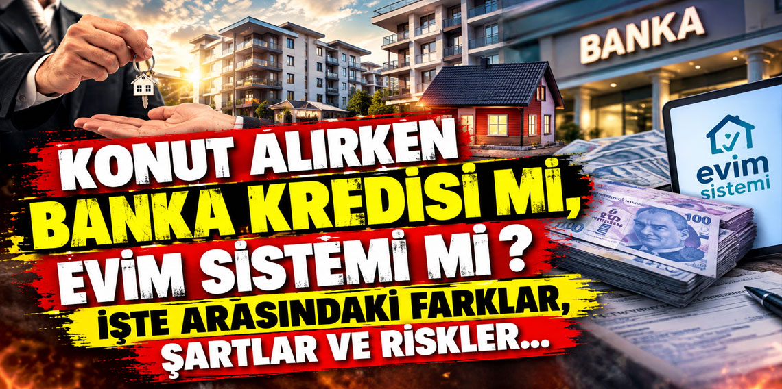Konut alırken banka kredisi mi, evim sistemi mi ? İşte arasındaki farklar, şartlar ve riskler...