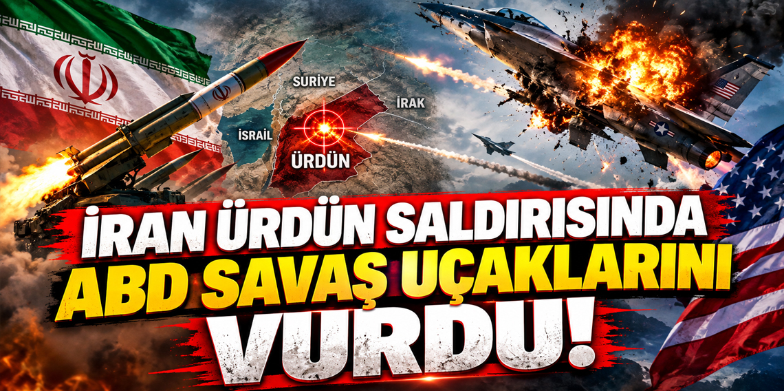 İran Ürdün saldırısında ABD savaş uçaklarını vurdu