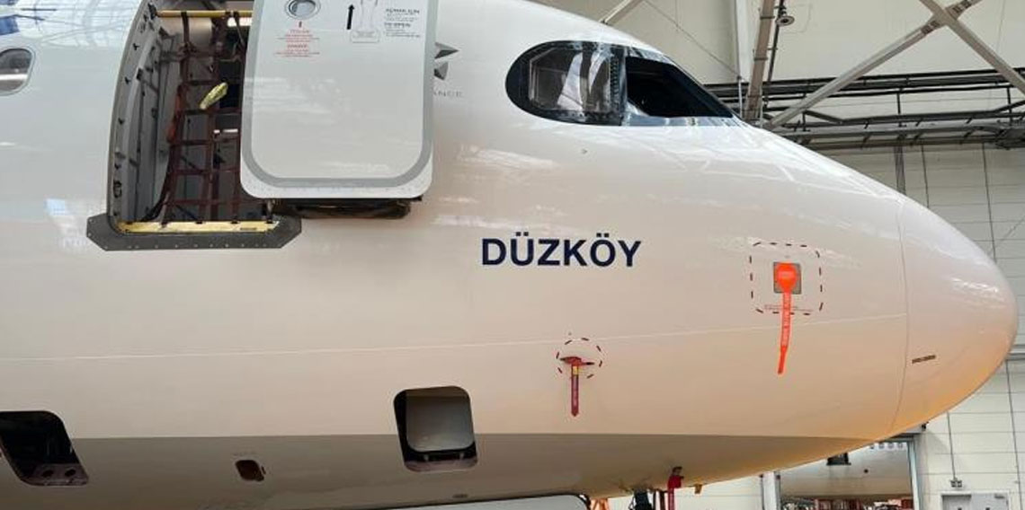 THY uçağına Bakan Uraloğlu'nun doğduğu ilçenin adı verildi