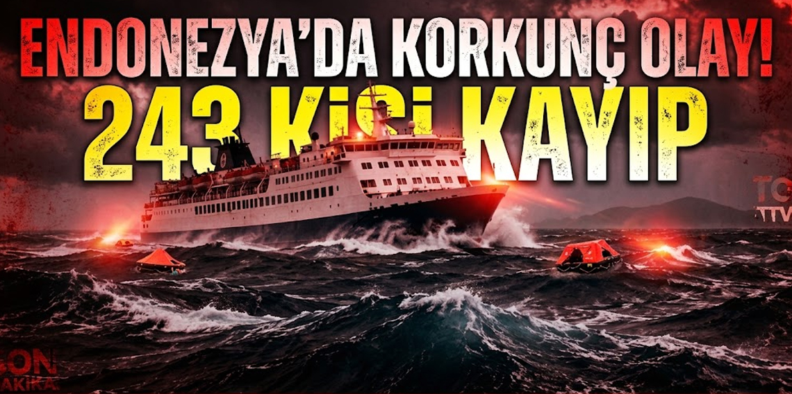 Endonezya’da 243 kişiyi taşıyan gemi ile irtibat kesildi