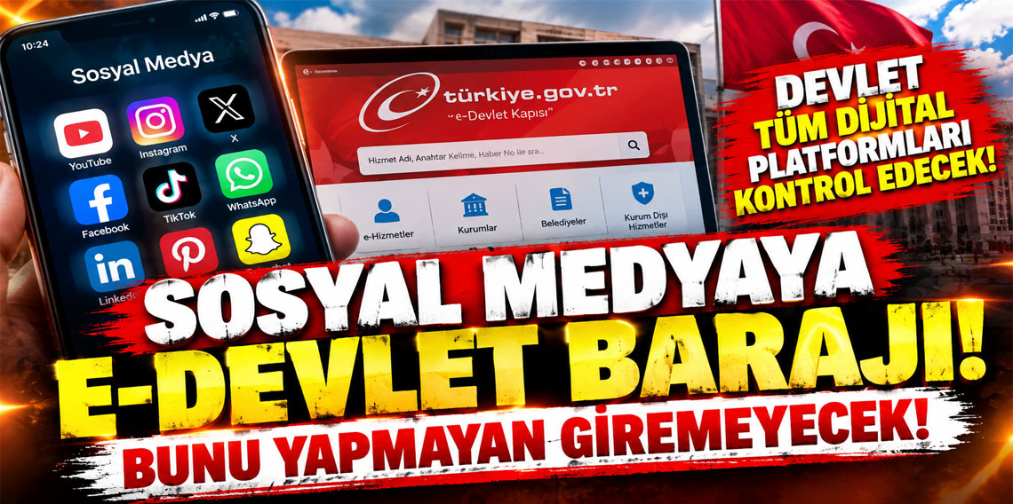 Sosyal medyaya e-devlet barajı! Bunu yapmayan giremeyecek