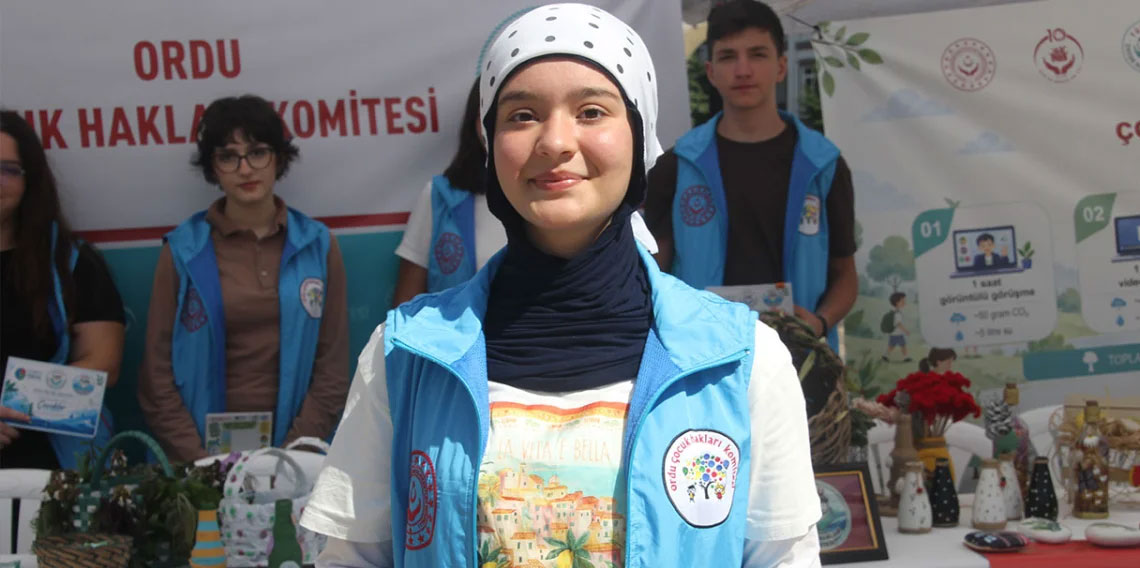 Ordu’da çocuklardan iklim değişikliğine karşı farkındalık etkinliği