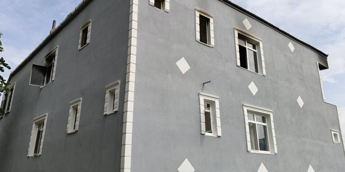 Samsun'da ev yangını