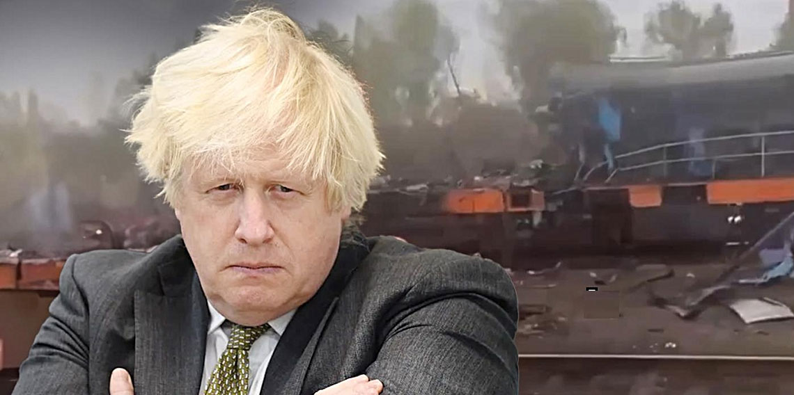 Rusya, eski İngiltere Başkanı Johnson'ın bulunduğu tren hattını vurdu