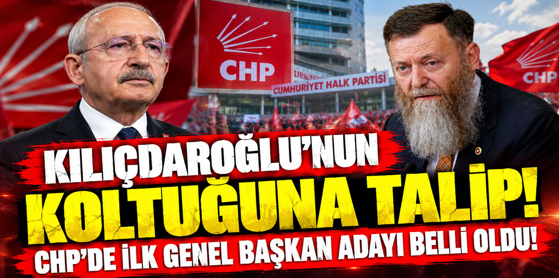 Kılıçdaroğlu'nun koltuğuna talip! CHP’de ilk genel başkan adayı belli oldu