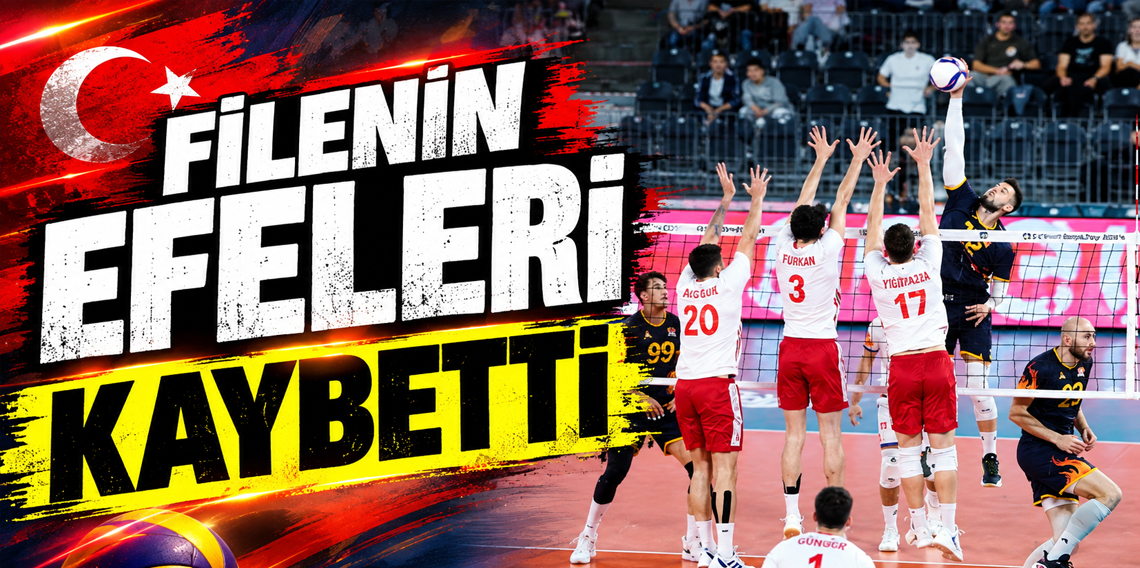 A Milli Erkek Voleybol Takımı, Romanya'ya mağlup oldu