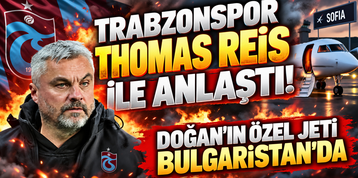 Trabzonspor Thomas Reis ile anlaştı! Alman teknik adam için özel jet Bulgaristan’da