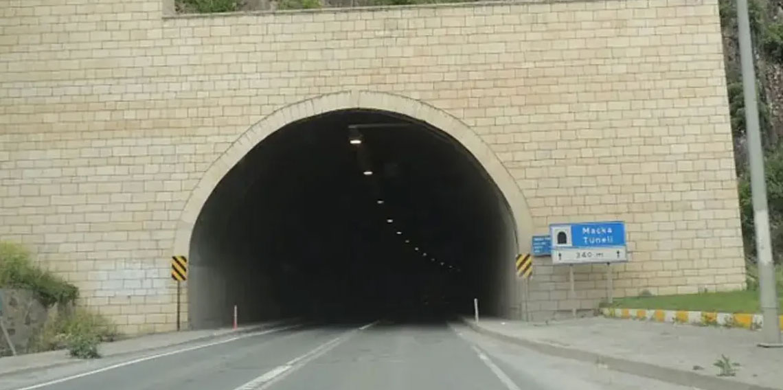 Trabzon-Maçka yolunda sürücülere Yeni Maçka Tüneli uyarısı