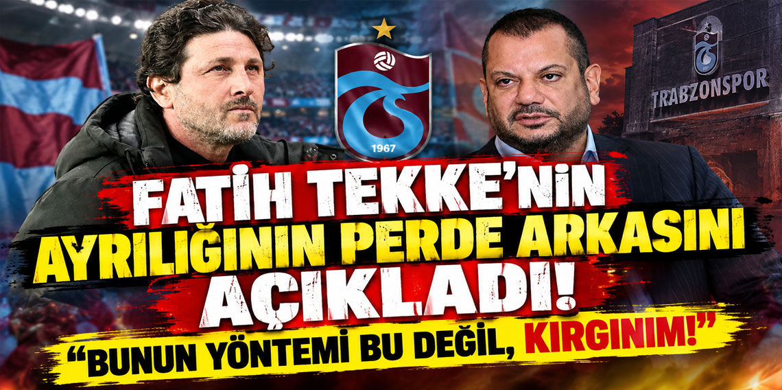 Fatih Tekke’nin ayrılığının perde arkasını açıkladı: “Bunun yöntemi bu değil, Kırgınım!”