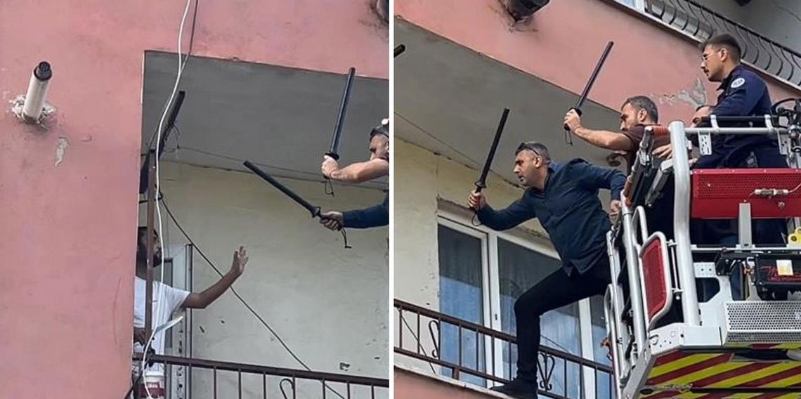 Polise bıçak çekip direndi! Nedeni de olay kadar enteresan