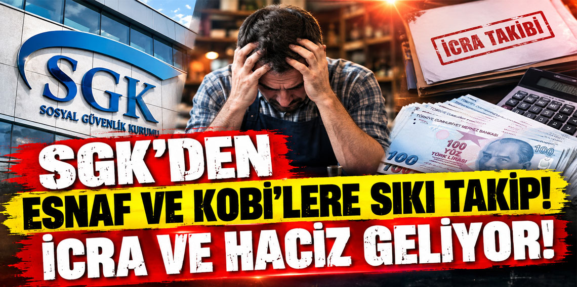 SGK'den esnaf ve KOBİ'lere sıkı takip! İcra ve haciz geliyor...