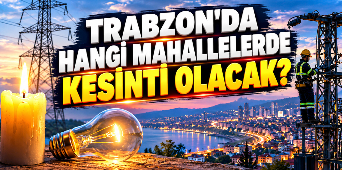 Trabzon’da bugün elektrik kesintisi! 6 ilçede değil, 3 ilçede mahalle mahalle saatler belli