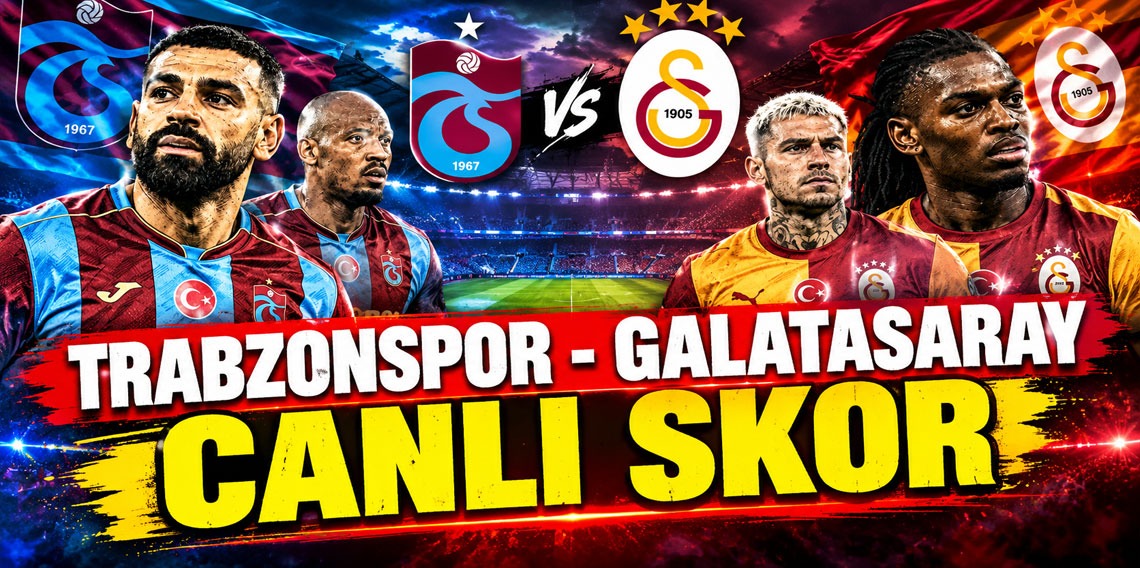 Trabzonspor:1 - Galatasaray:0 (CANLI SKOR) 