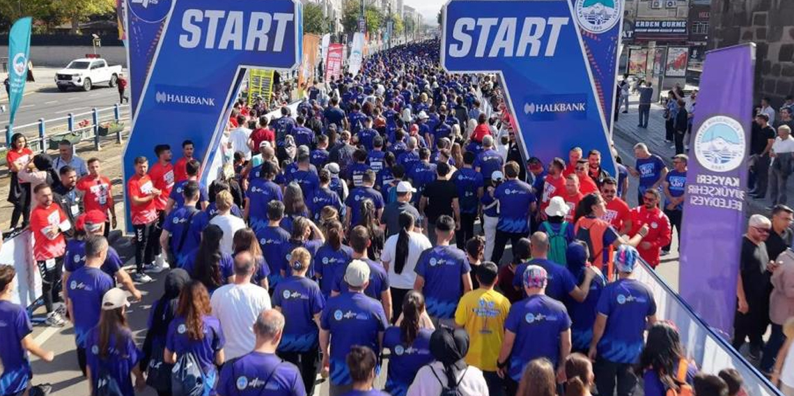 6. Uluslararası Kayseri Yarı Maratonu coşkuyla koşuldu