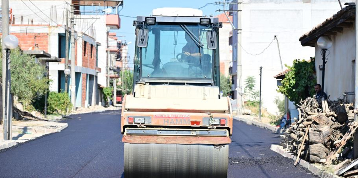 Ahmetli’de yollar sıcak asfaltla buluşuyor