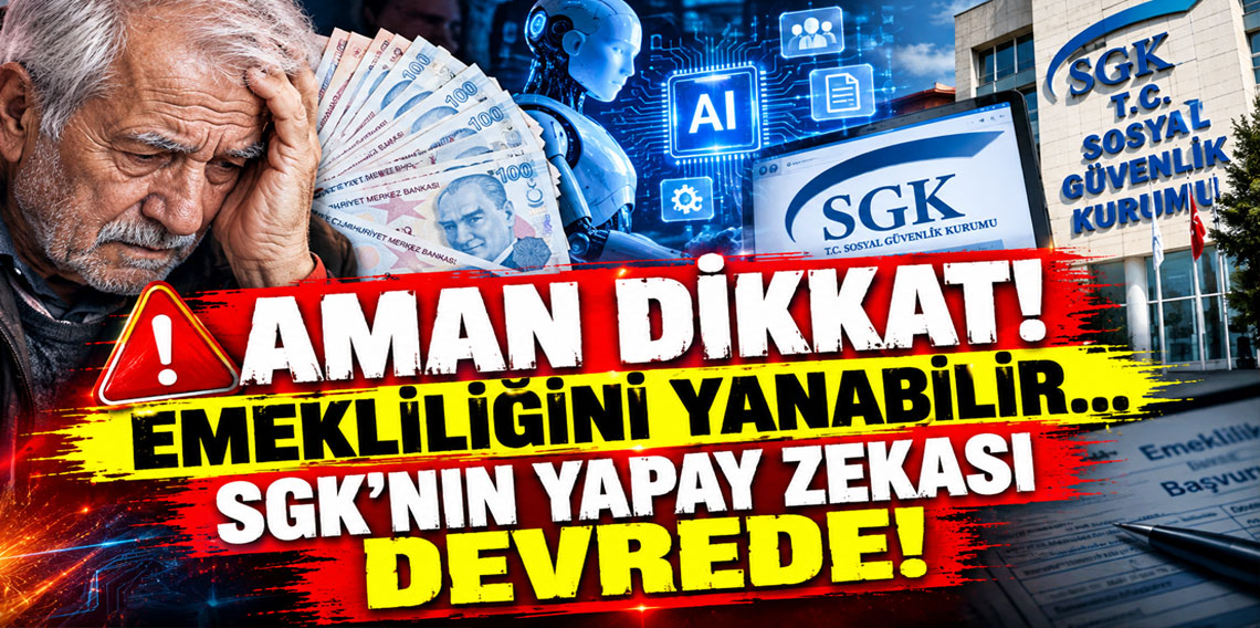 Aman dikkat! Emekliliğini yanabilir... SGK'nın yapay zekası devrede!