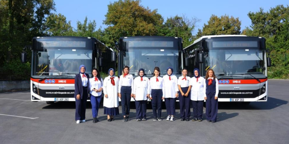 Samsun'da toplu ulaşım kadınlara emanet: Kadın sürücü sayısı 19 oldu