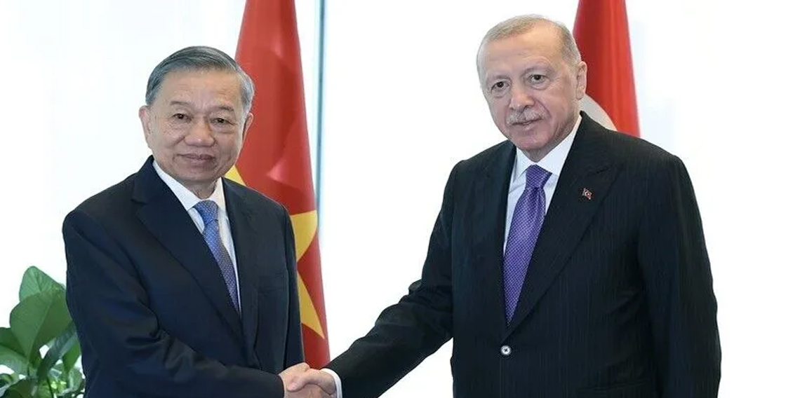 Cumhurbaşkanı Erdoğan, Vietnam Devlet Başkanı Lam ile görüştü