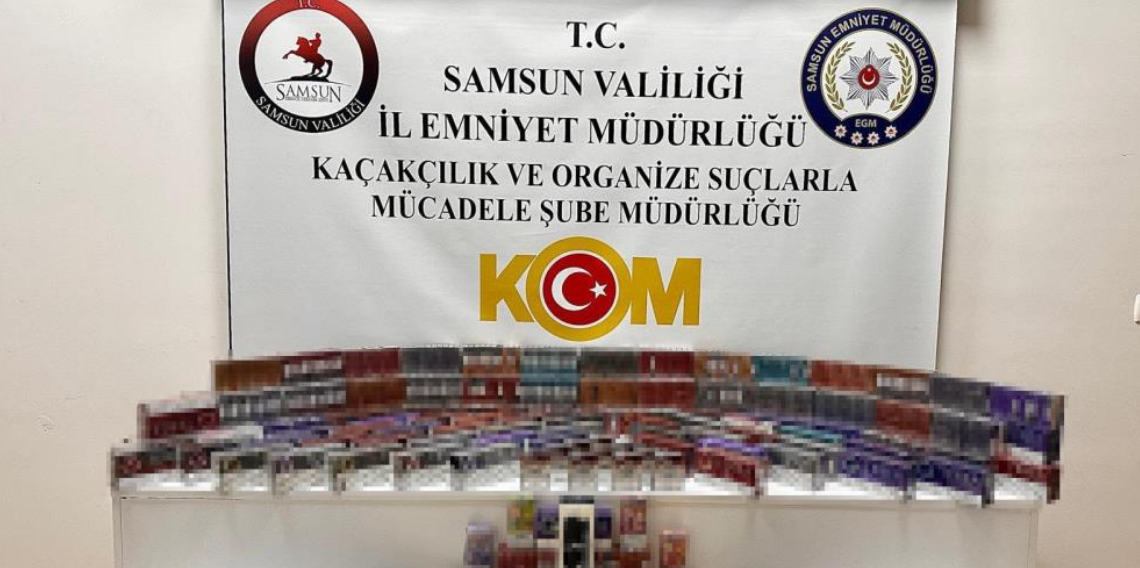 Samsun'da kaçak tütün mamulleri operasyonu: 2 gözaltı