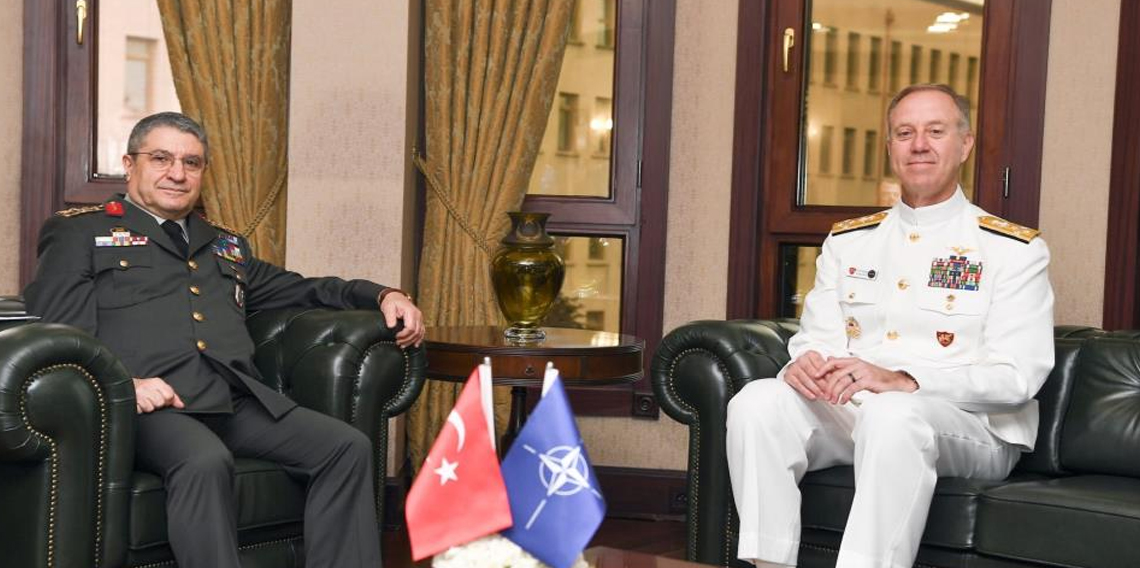 NATO Napoli Müşterek Kuvvet Komutanı Wikoff’u kabul etti