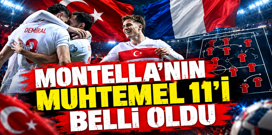 Türkiye-Fransa maçı saat 21:45'te şifresiz ATV'de! İşte muhtemel 11'ler