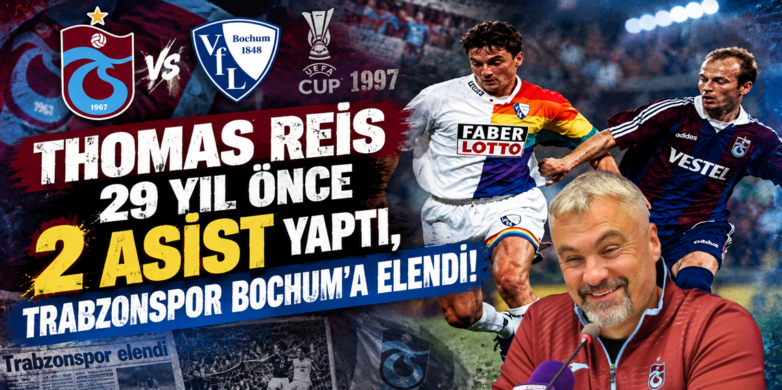 Thomas Reis 29 yıl önce 2 asist yaptı, Trabzonspor, Bochum'a elendi!