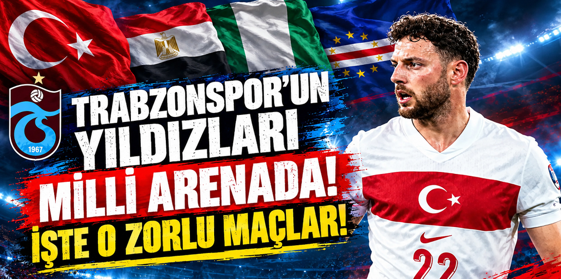 Trabzonspor'un yıldızları milli arenada! İşte o zorlu maçlar!