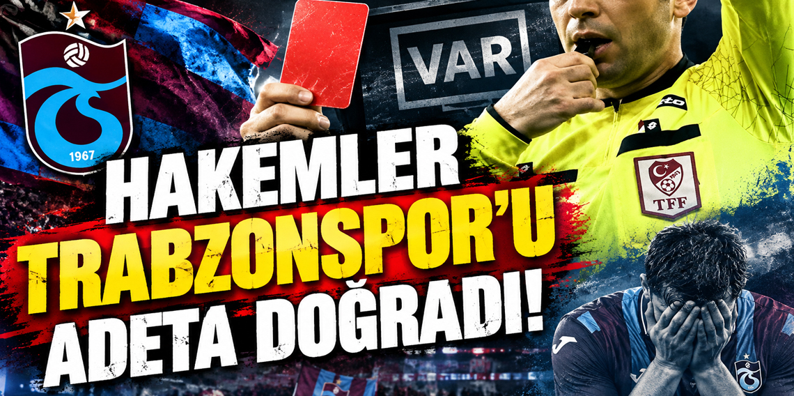 Hakemler bildiğimiz gibi! En fazla Trabzonspor aleyhine penaltı çaldılar!