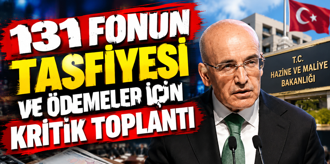 Bakan Şimşek başkanlığında 131 fon için kritik toplantı