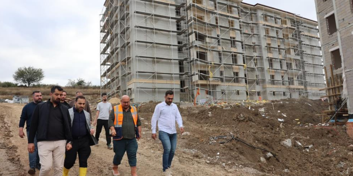 Vezirköprü’de TOKİ projesinde çalışmalar sürüyor