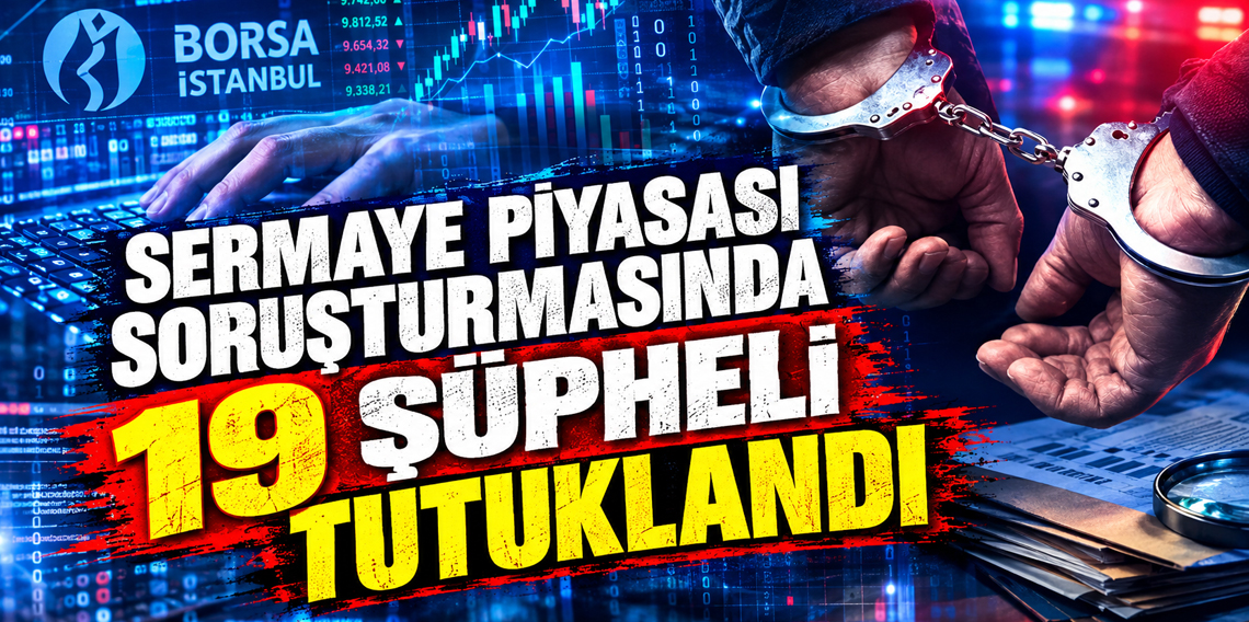 Sermaye piyasası soruşturmasında 19 şüpheli tutuklandı