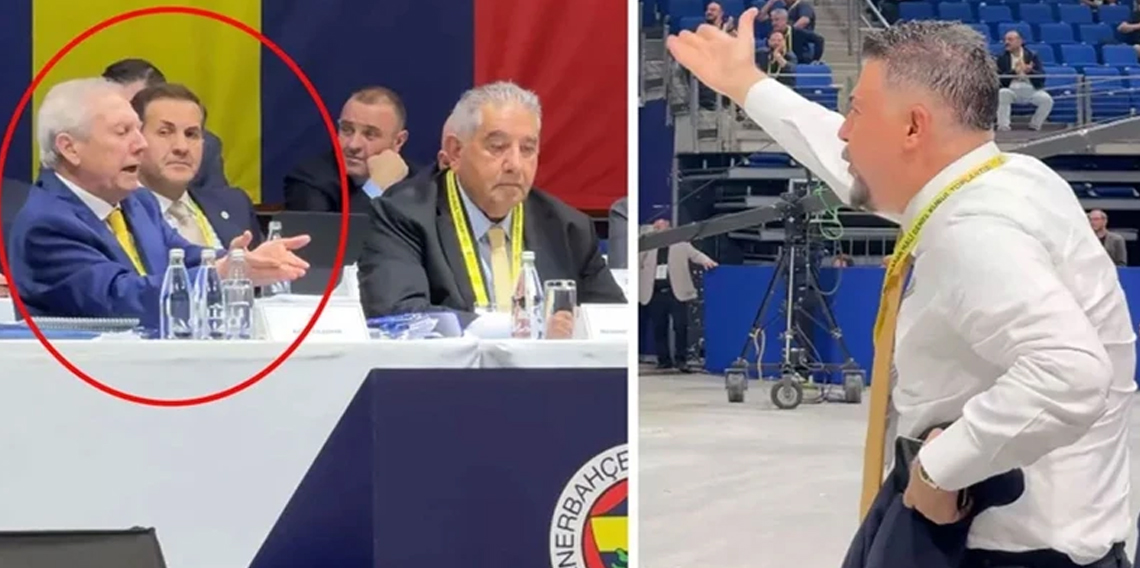 Fenerbahçe olağan genel kurulunda gergin anlar