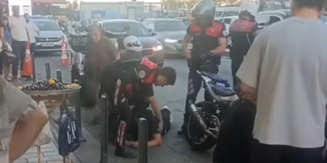 Polisin 'dur' ihtarına uymayan motosiklet sürücüsü yakalandı