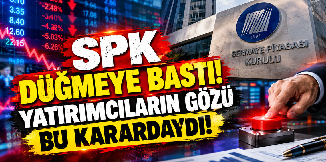 SPK düğmeye bastı! Yatırımcıların gözü bu karardaydı